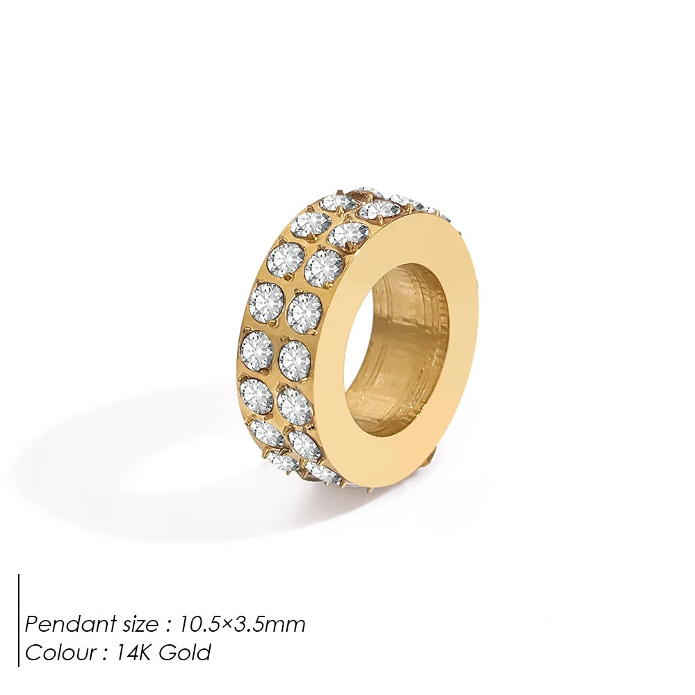 Round Pavé Charm