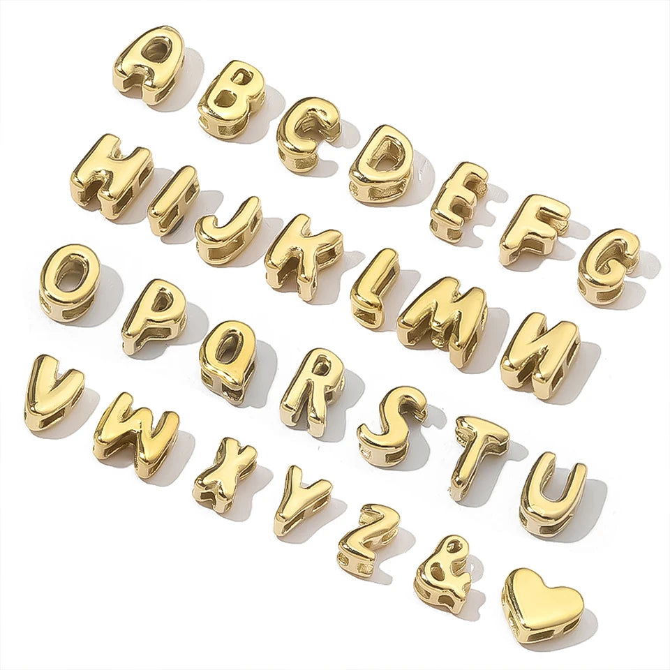 Bubble Letter Charm Kette