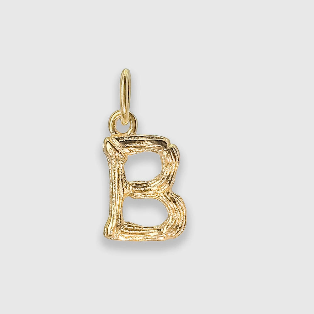 Bamboo Letter Charm