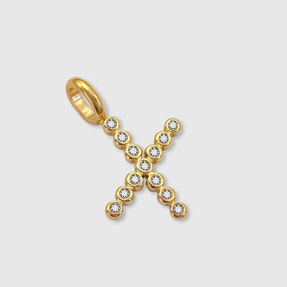 Letter Shinny Dots Charm