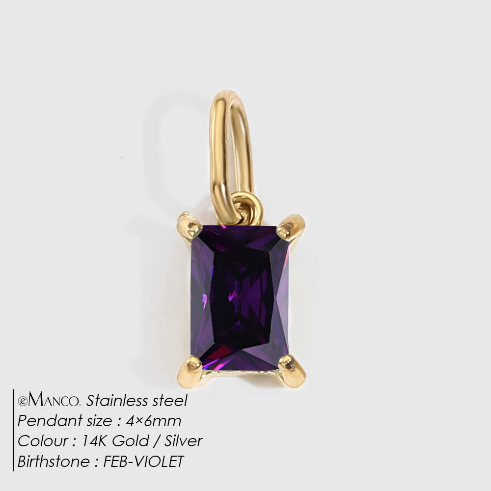 Princess Birthstone Charm