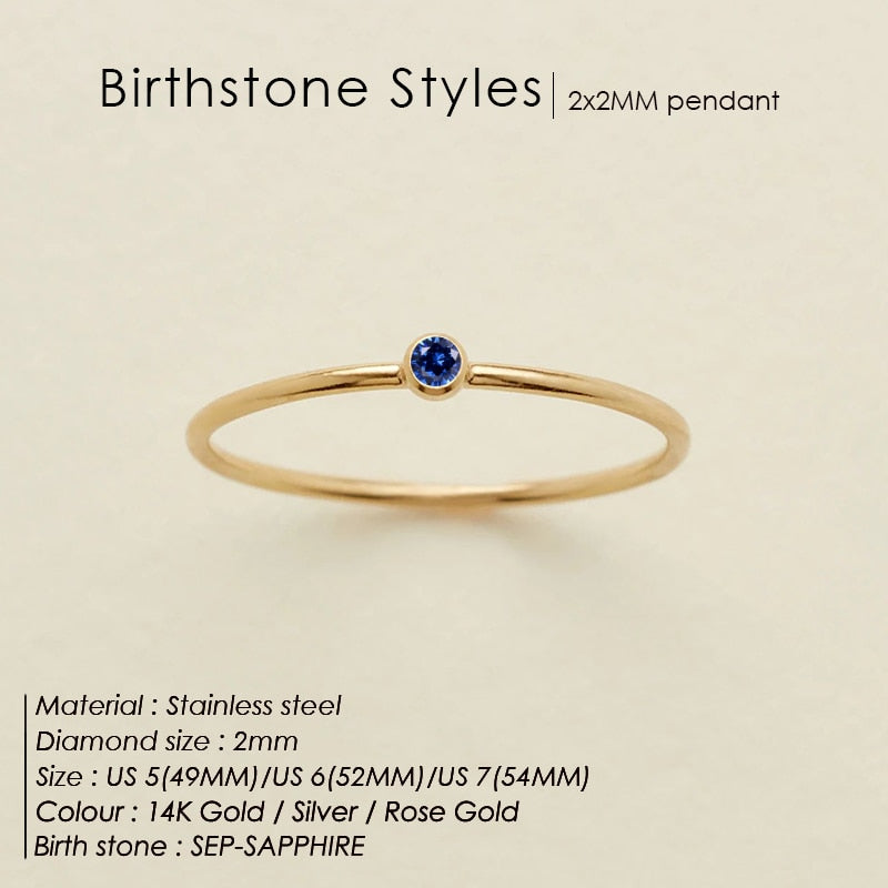 BIRTHSTONE CLASSIC Ring SILVER