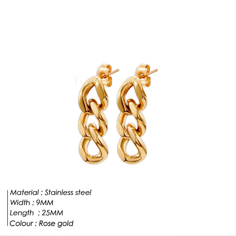 CUBAN LINK Ohrringe
