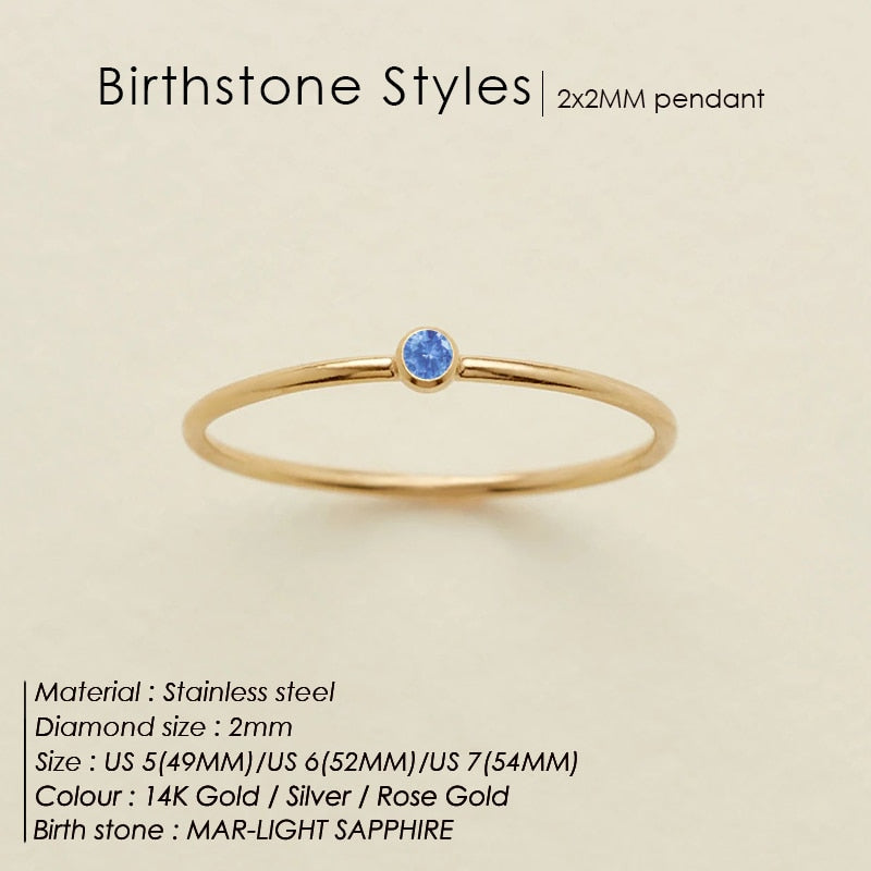 BIRTHSTONE CLASSIC Ring GOLD