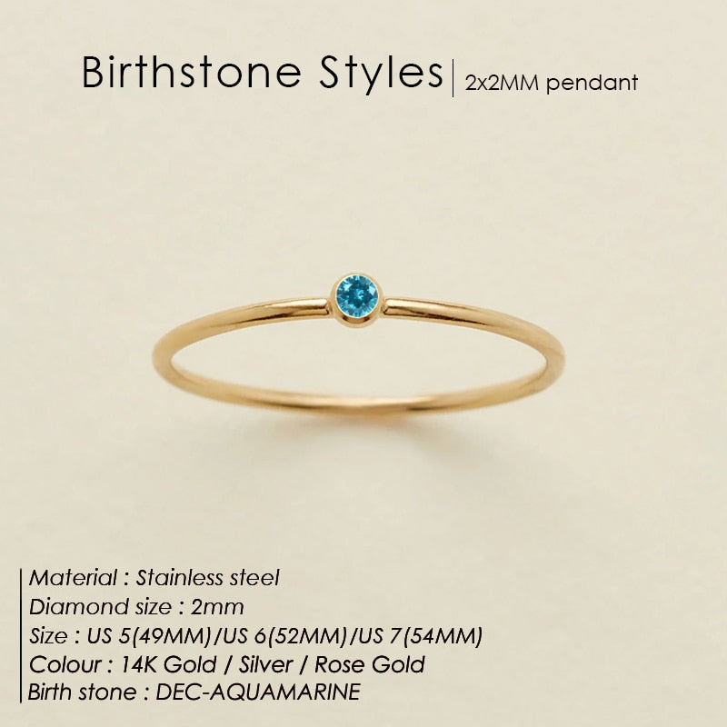 BIRTHSTONE CLASSIC Ring SILVER