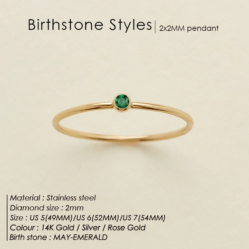 BIRTHSTONE CLASSIC Ring GOLD