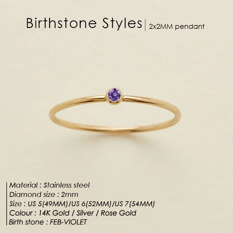 BIRTHSTONE CLASSIC Ring SILVER