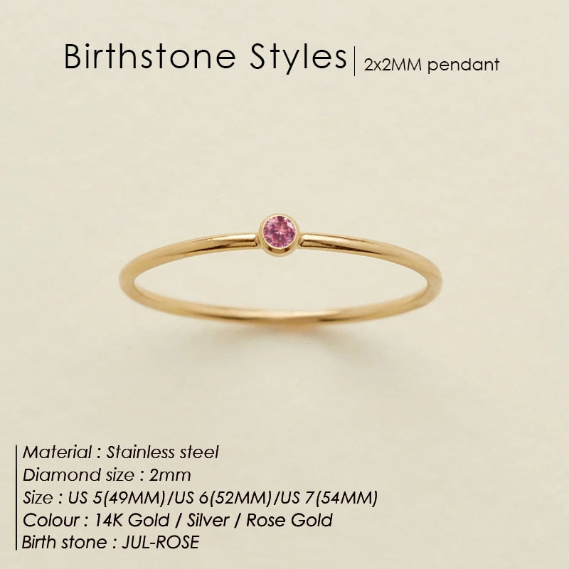 BIRTHSTONE CLASSIC Ring SILVER
