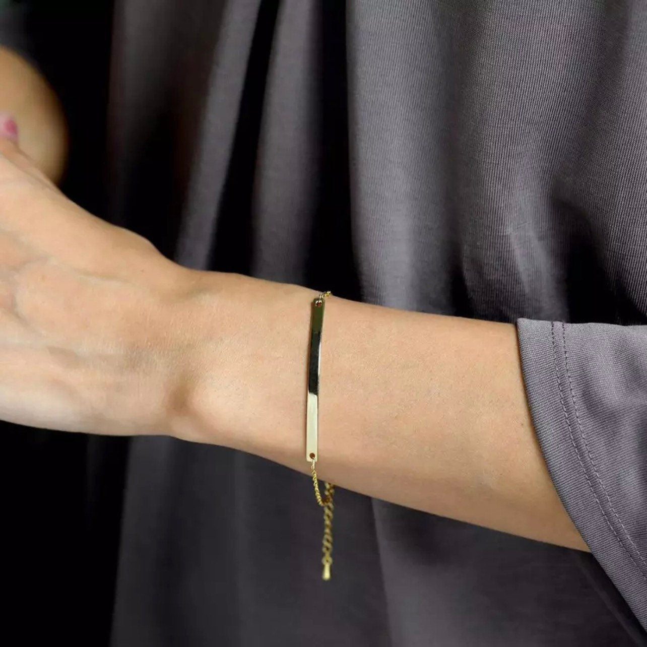 ID Black Stone Armband