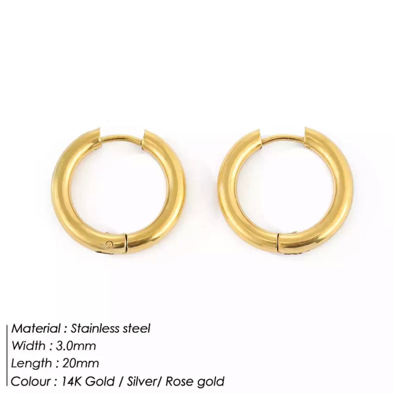 CLASSY HOOPS small medium large