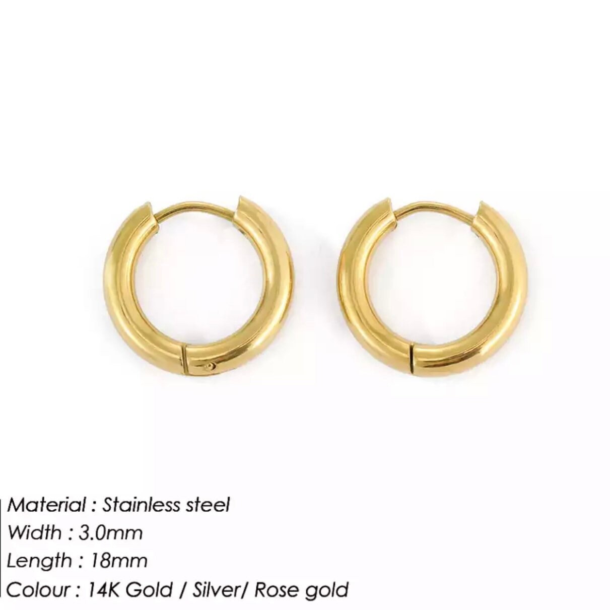 CLASSY HOOPS small medium large