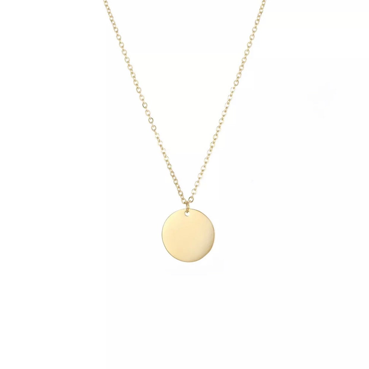 Classic Coin Birthflower Kette