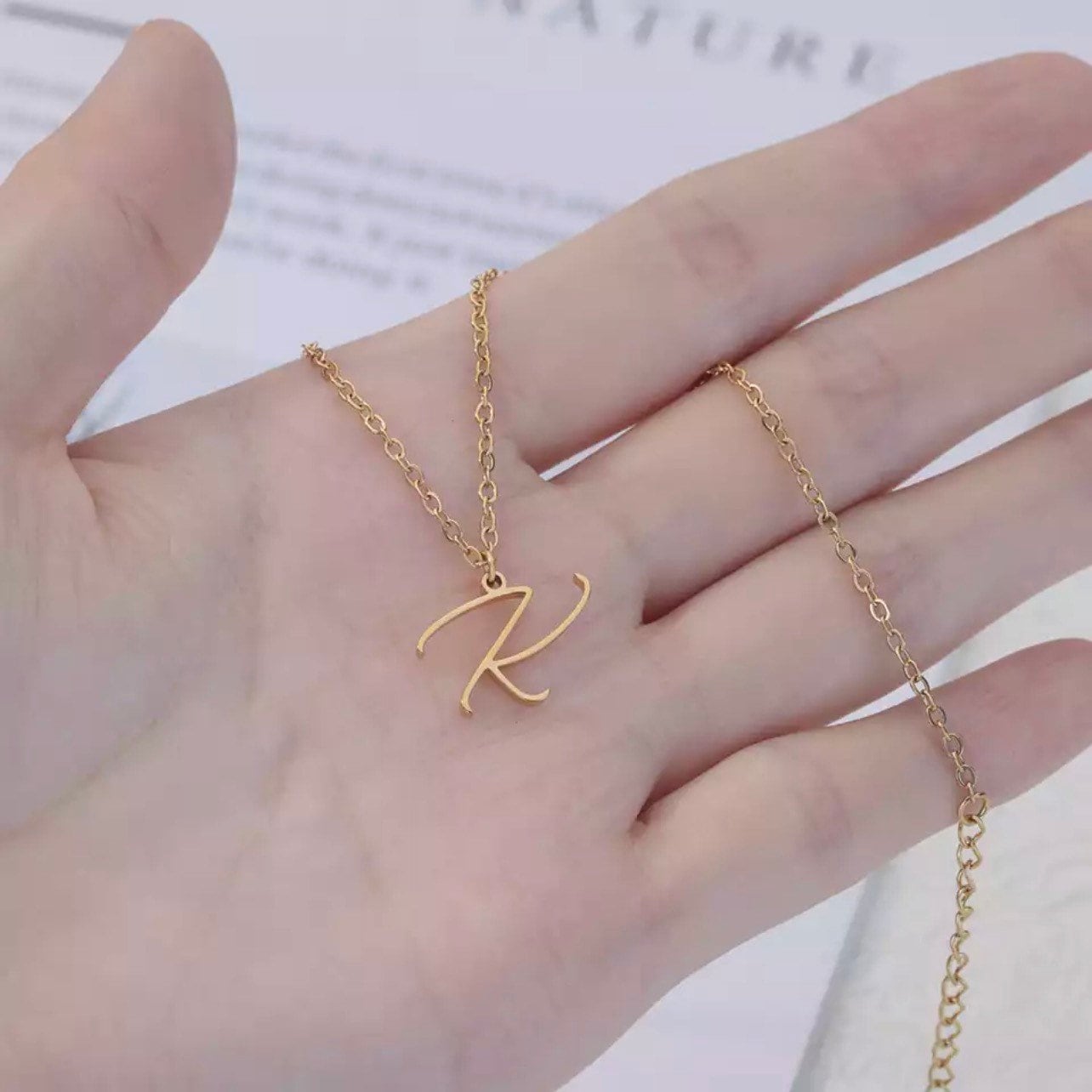 PRETTY LETTER NECKLACE