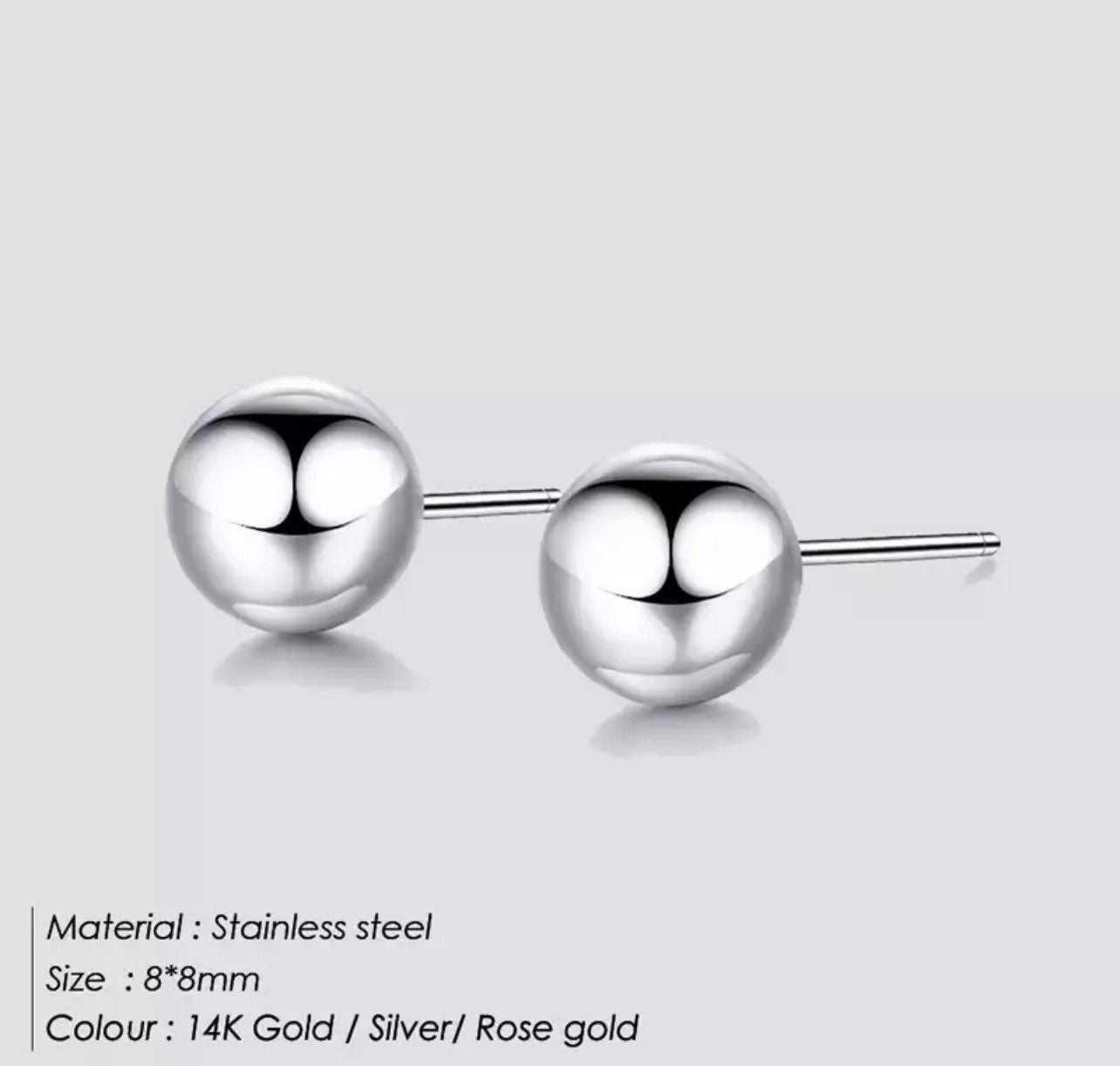 BALL CLASSIC Ohrstecker