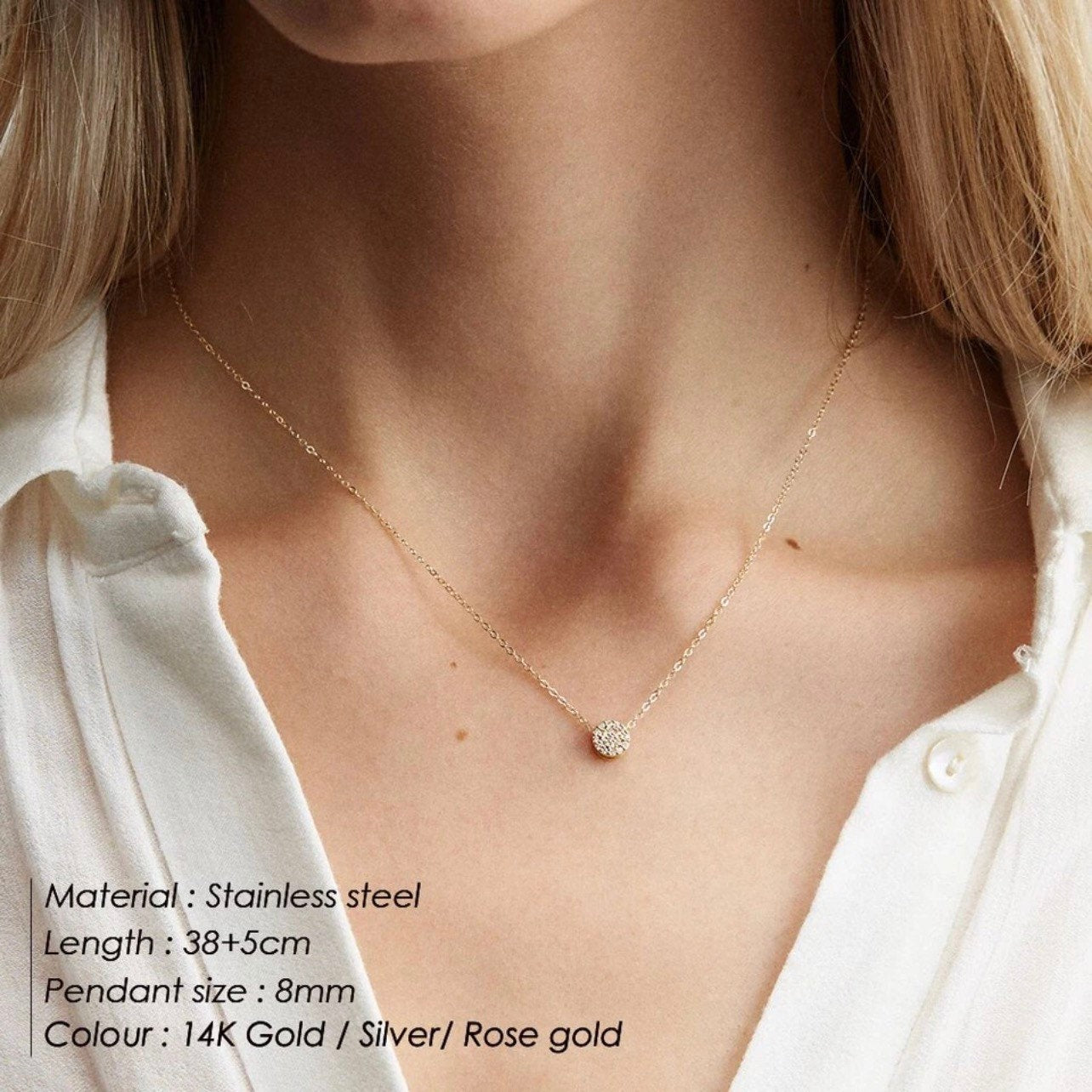 DAINTY Chain Zirconia Kette