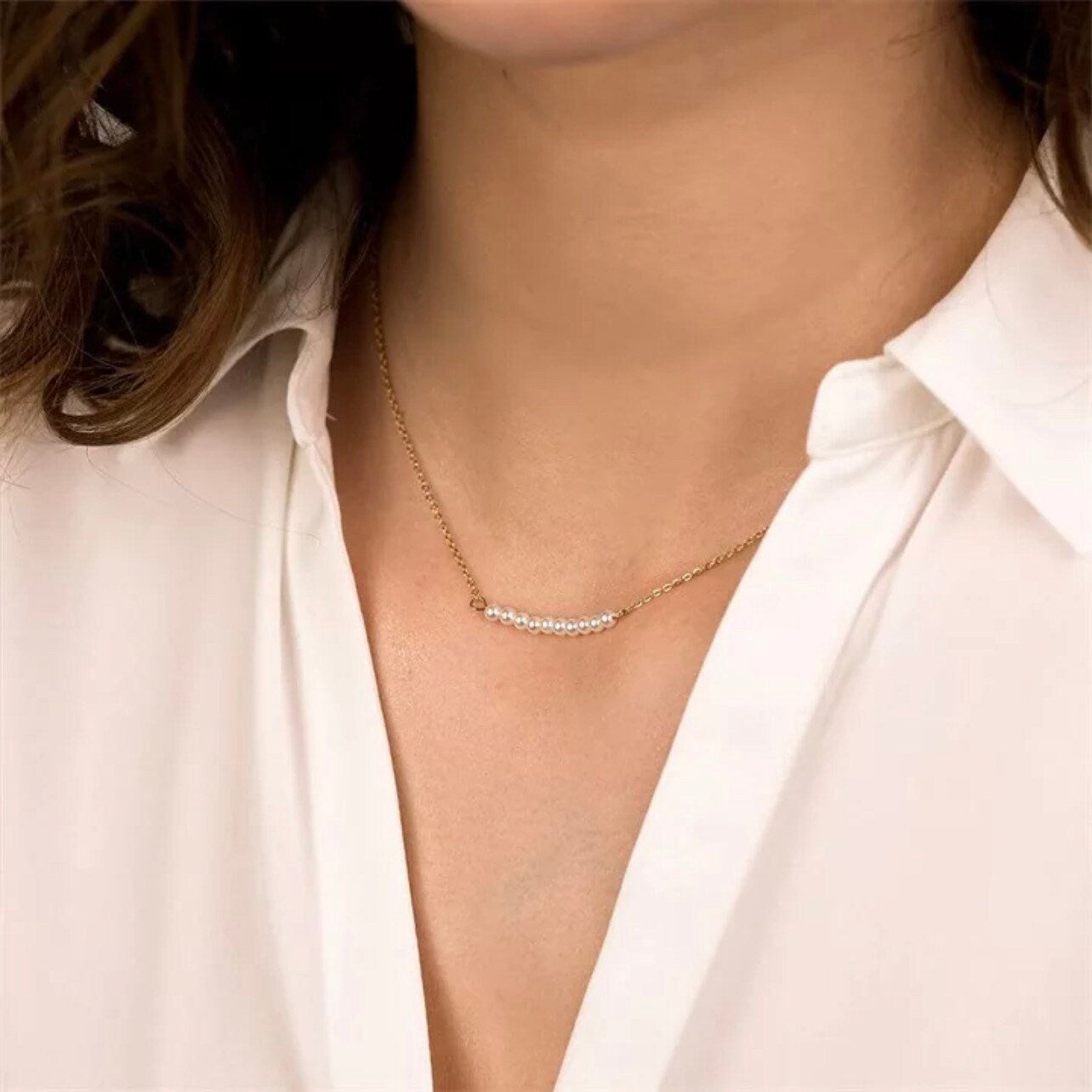 vegan Pearl Beads Kette