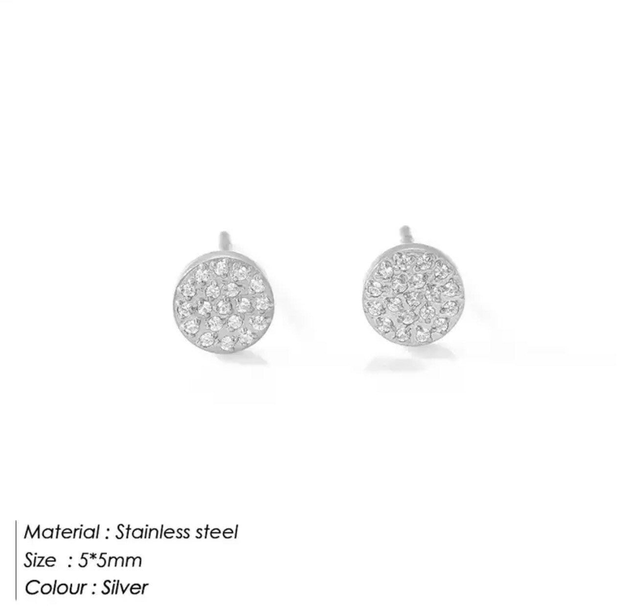 Zirconia Stud Earrings