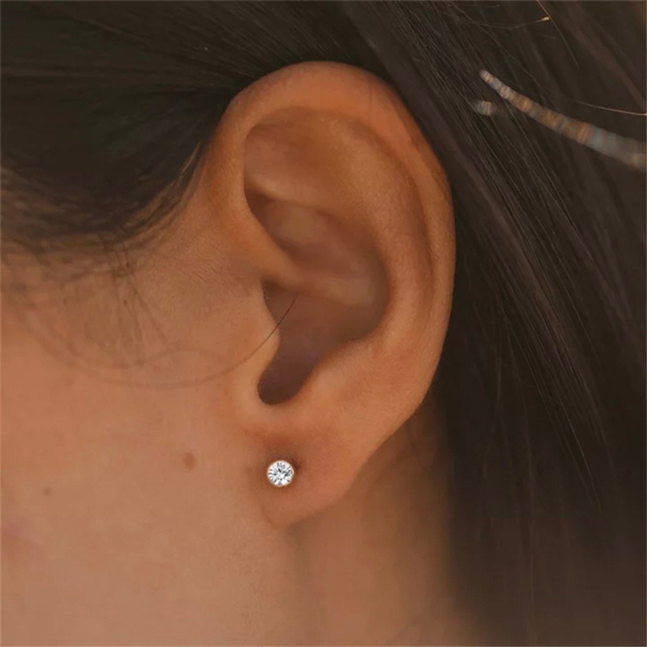 Birthstone minimalist Ohrstecker