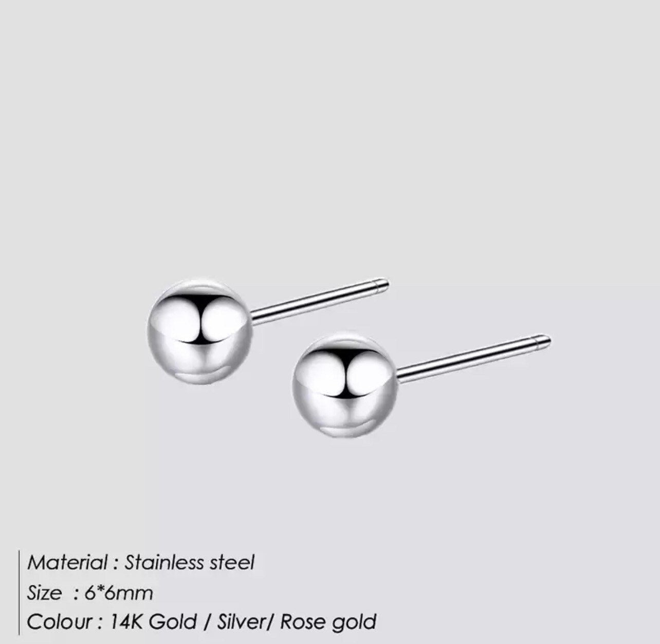 BALL CLASSIC Ohrstecker