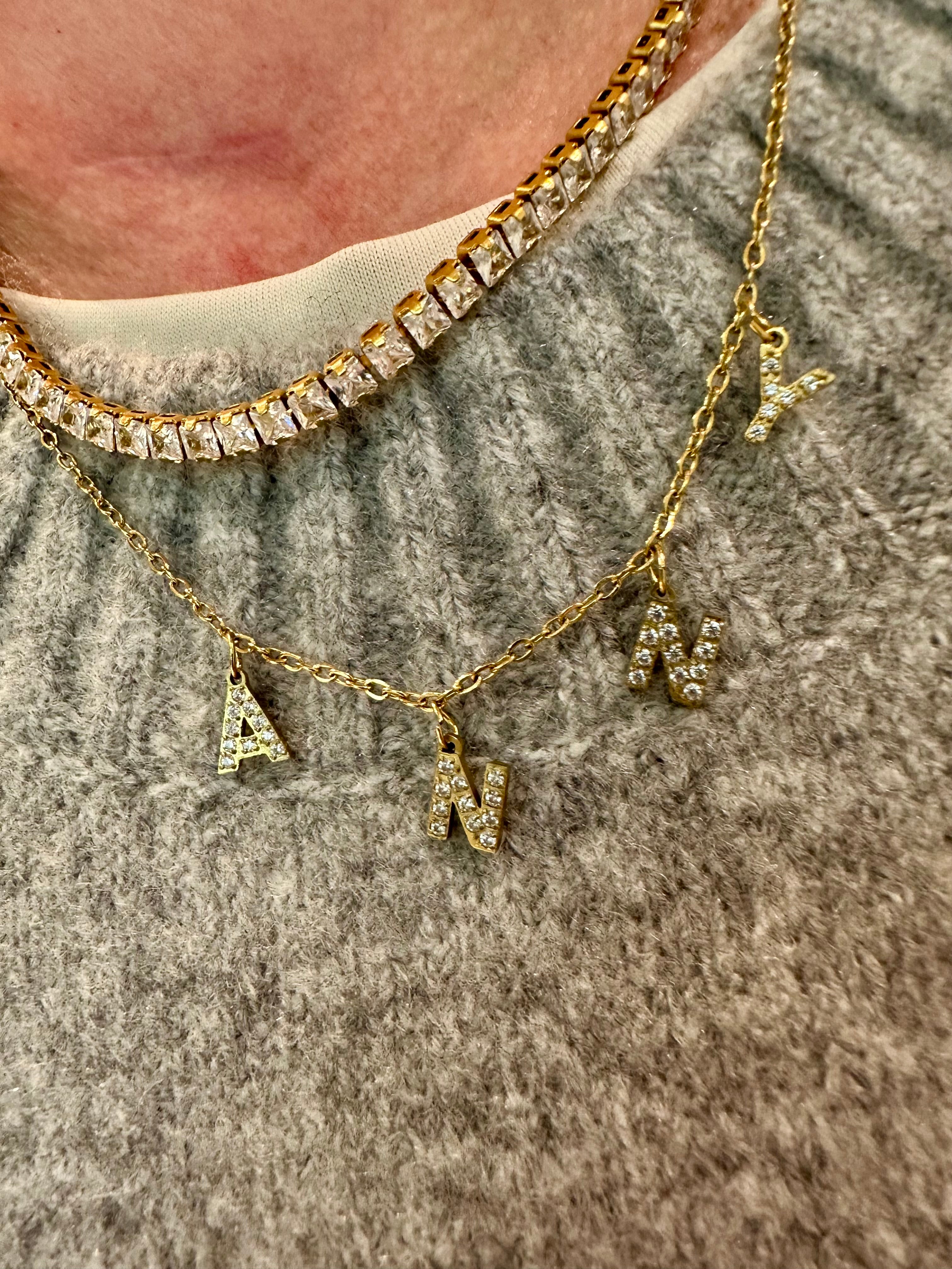 Shiny mini Letter Kette