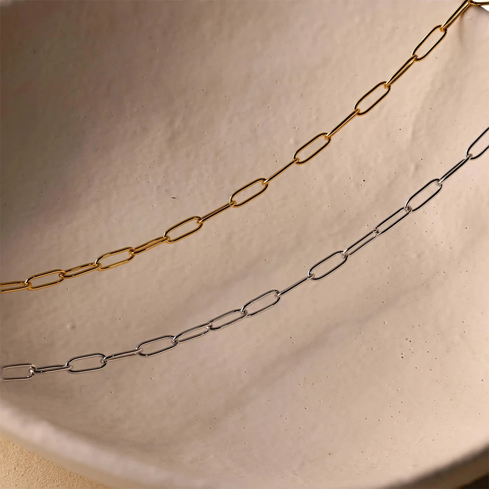 Rough small Paperclip Kette