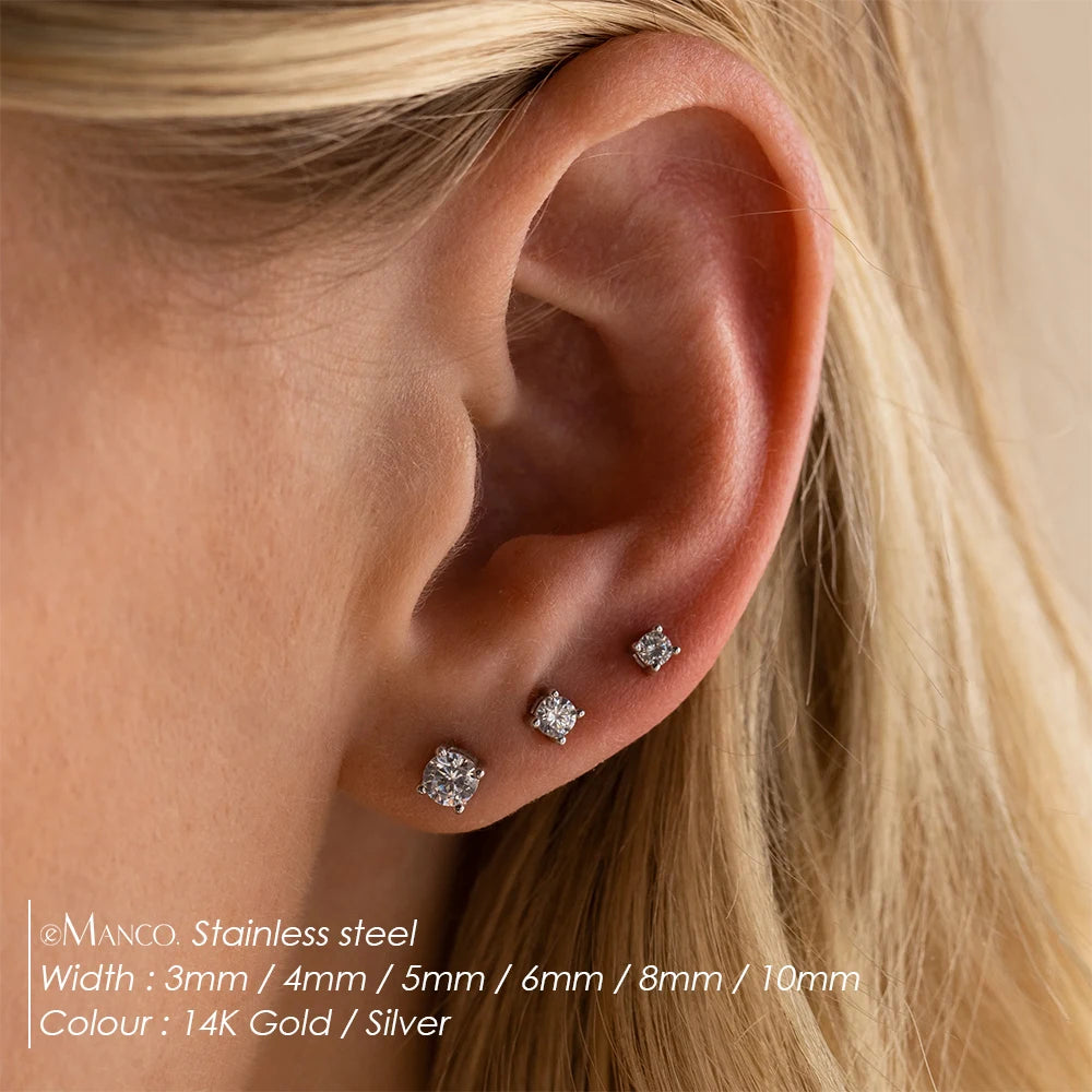 Eco Diamant Stud Ohrringe