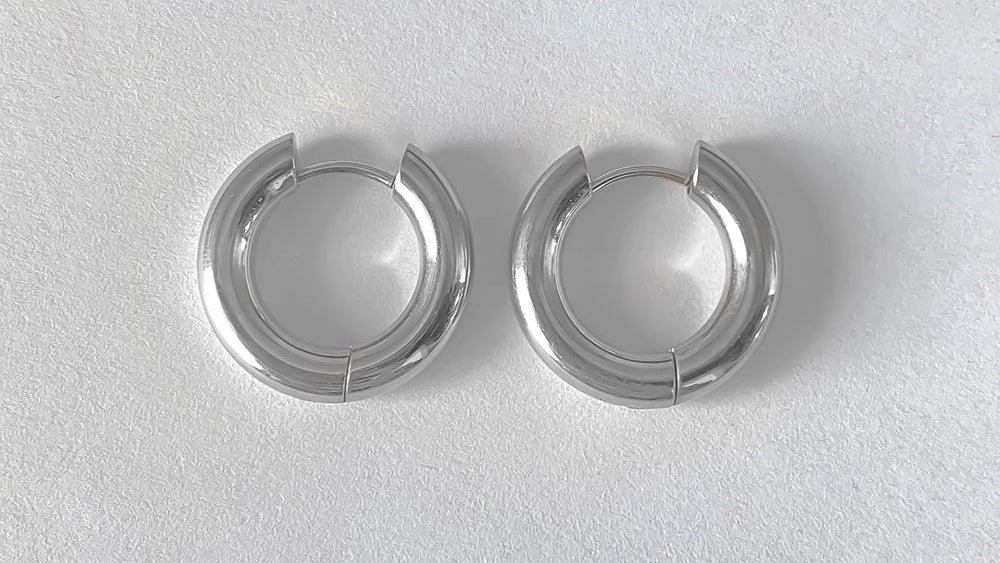 Chunky Huggie Hoops