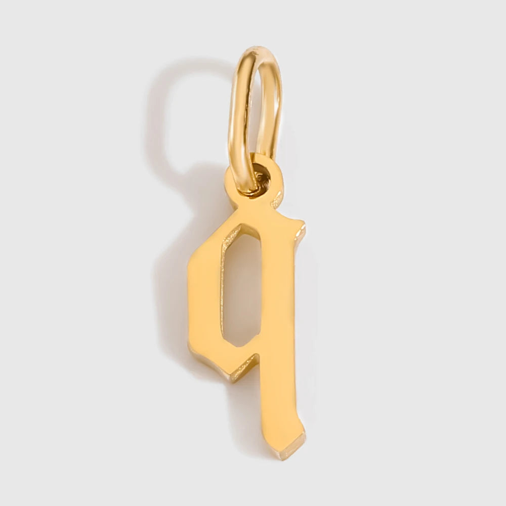 Old Style Letter Charm