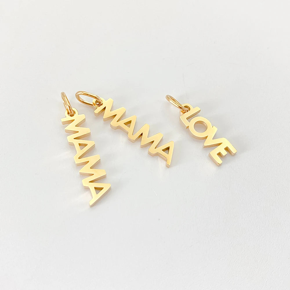 MAMA LOVE Letter Charm