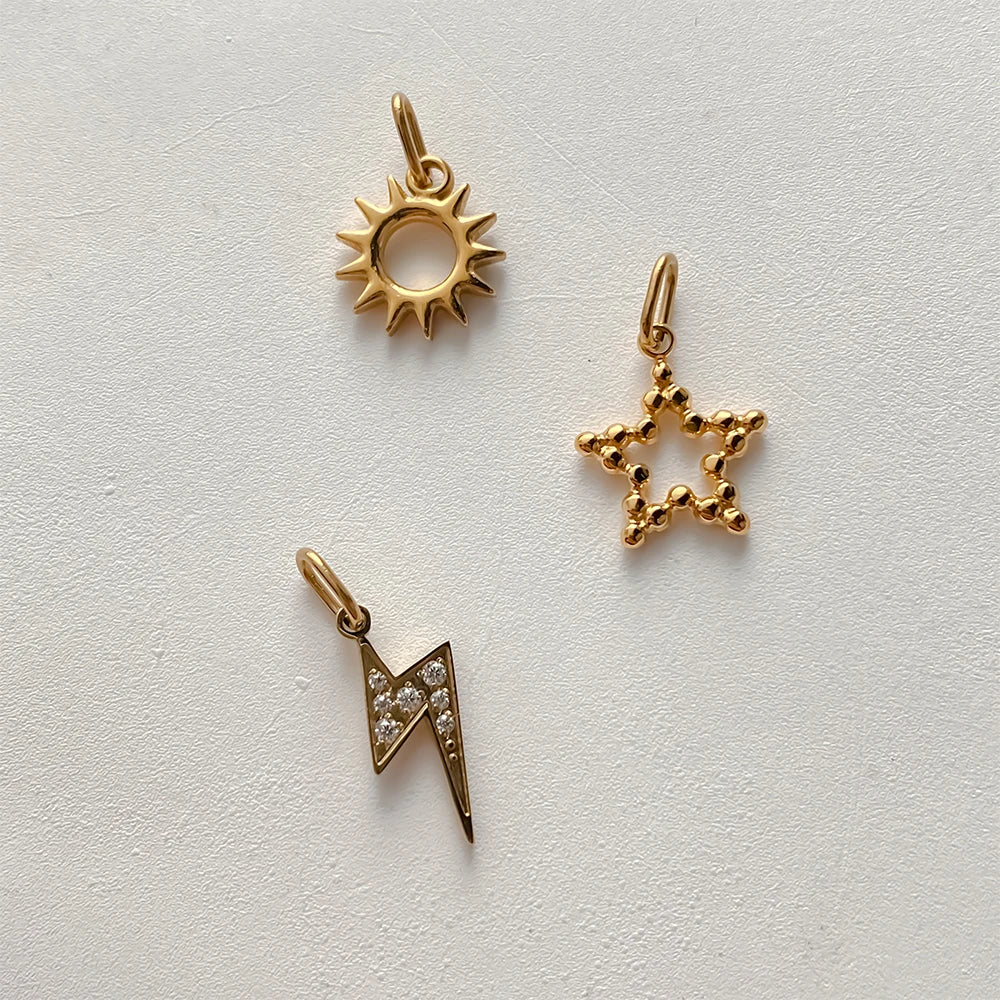 Star Sun Moon Charms