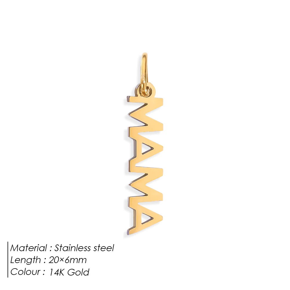 MAMA LOVE Letter Charm
