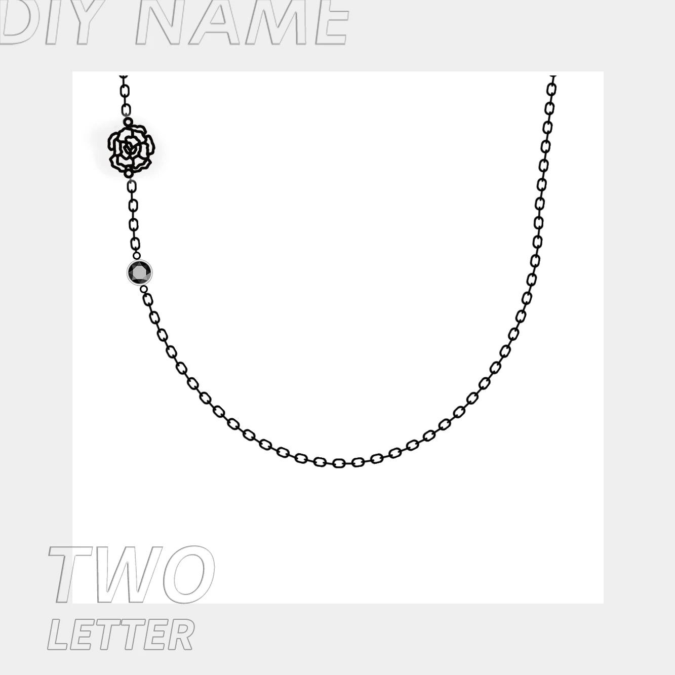Botanical Flower Birthstone Kette