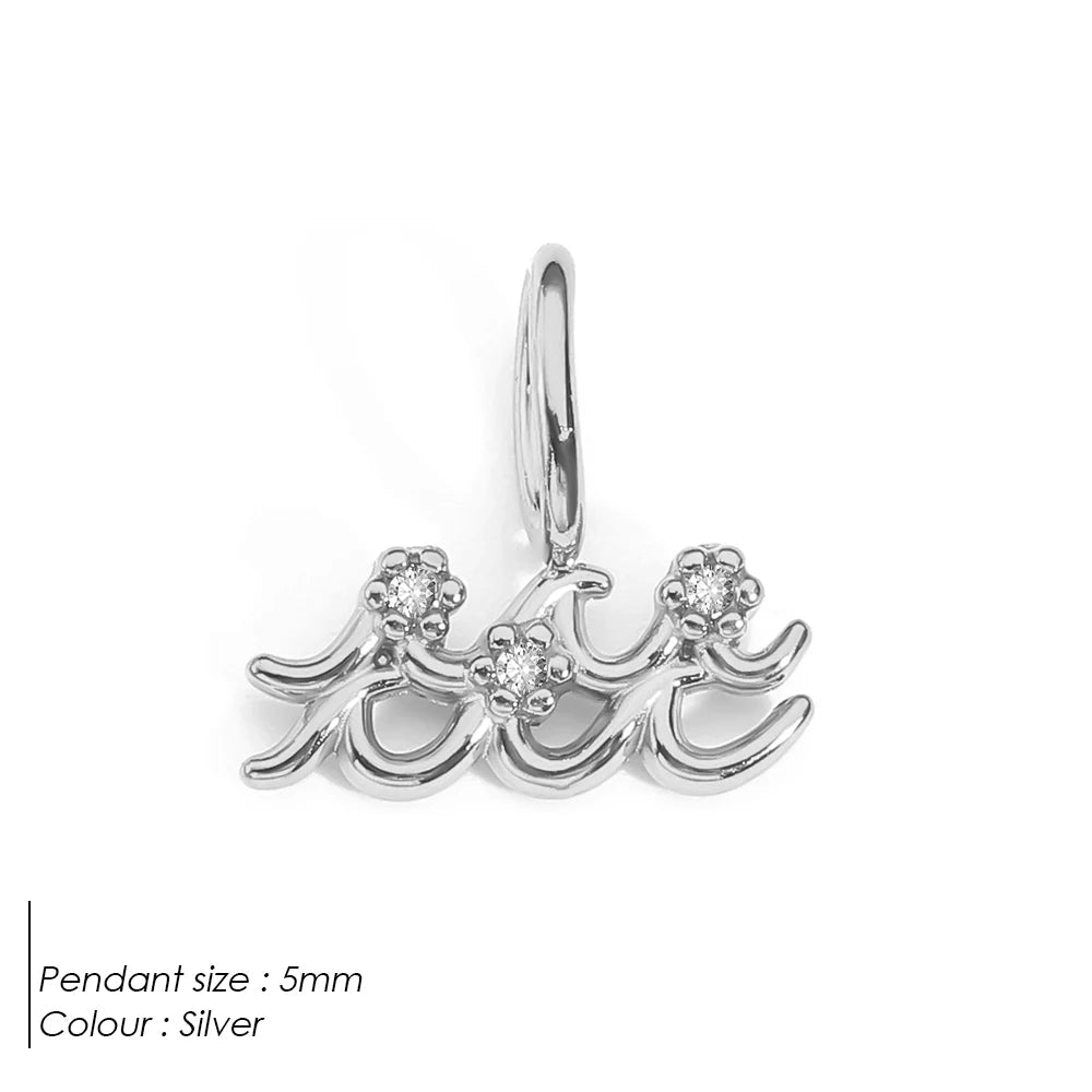 Zodiac Charm Sternzeichen Anhänger mit Kristallen