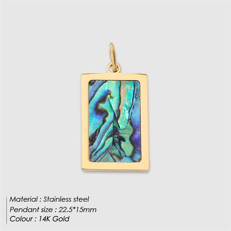 Vintage Rectangle Anhänger