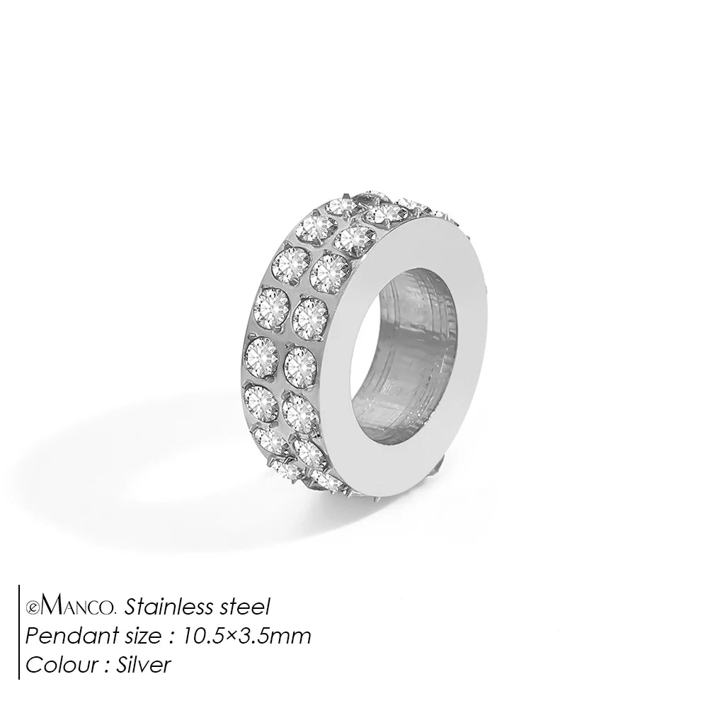 Round Pavé Charm