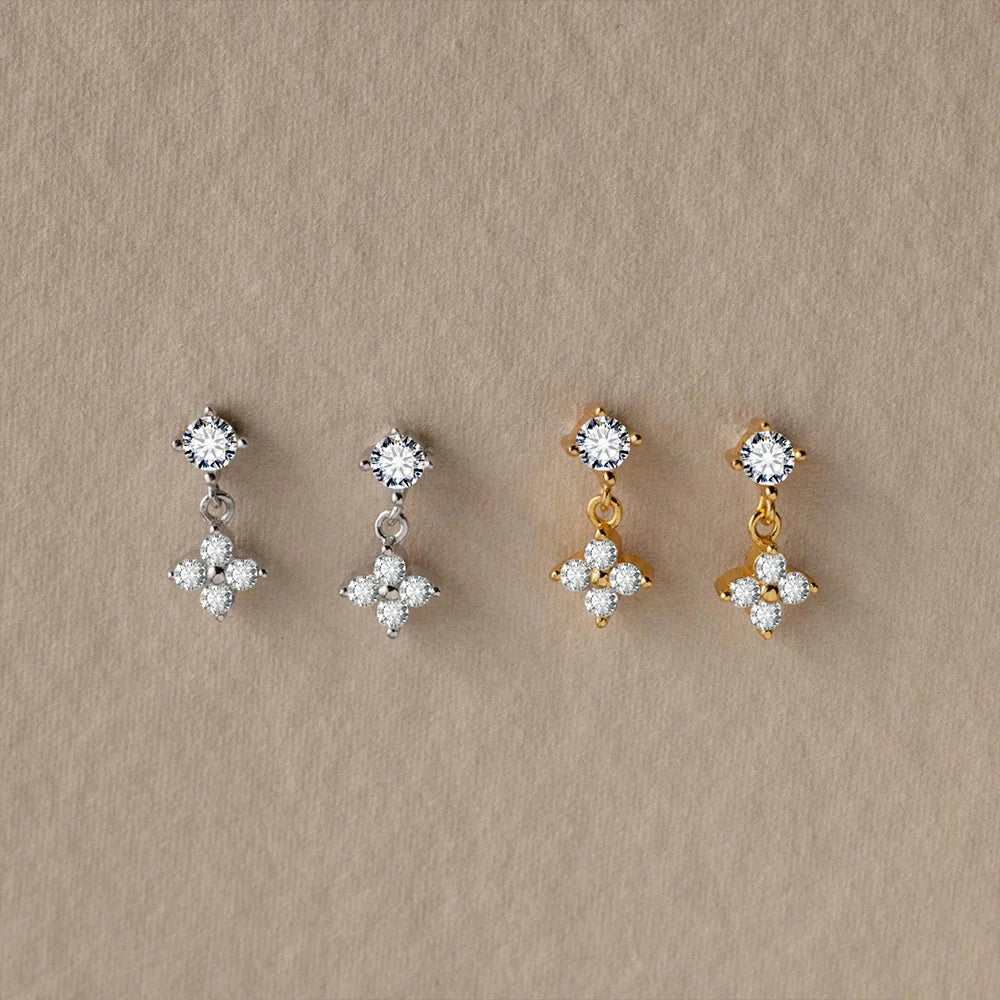 Glitter Zircon Ohrringe