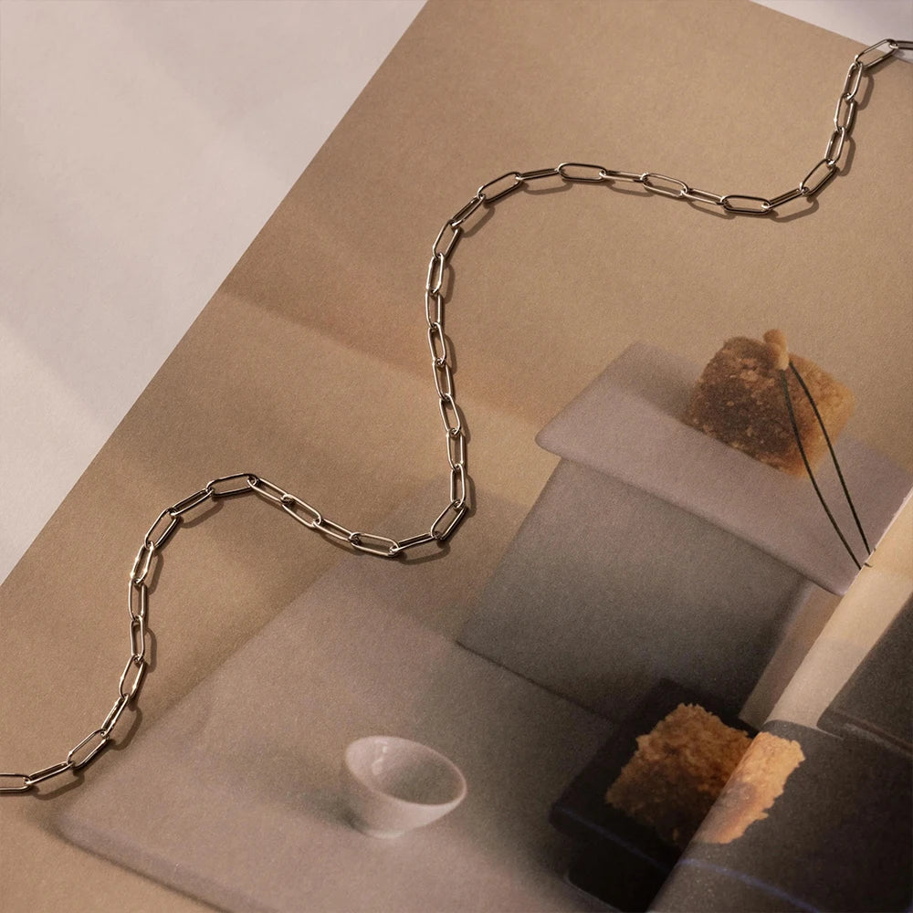 Rough small Paperclip Kette