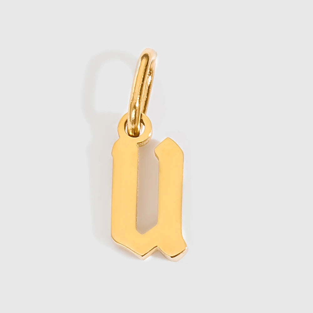 Old Style Letter Charm