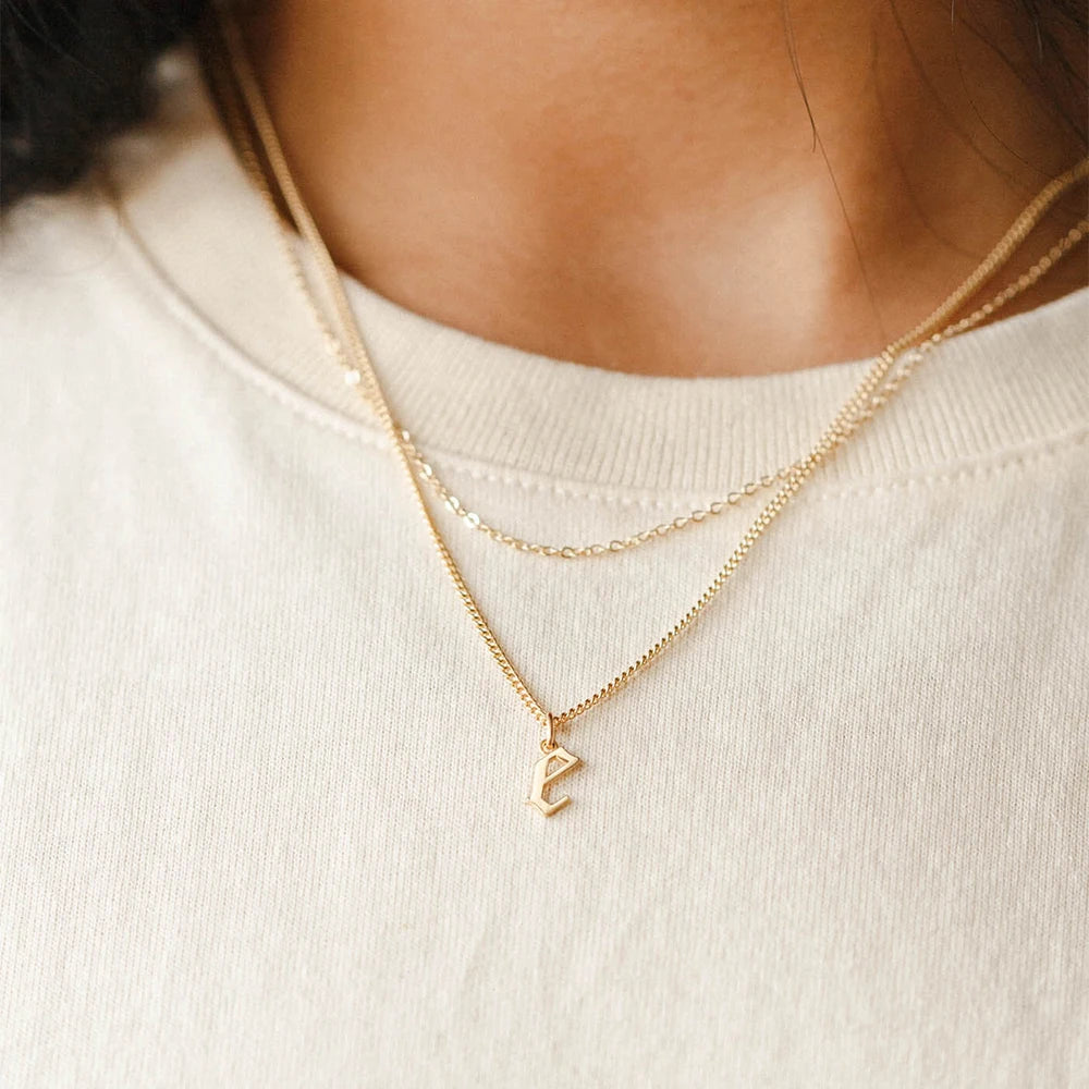 Old Style Letter Charm