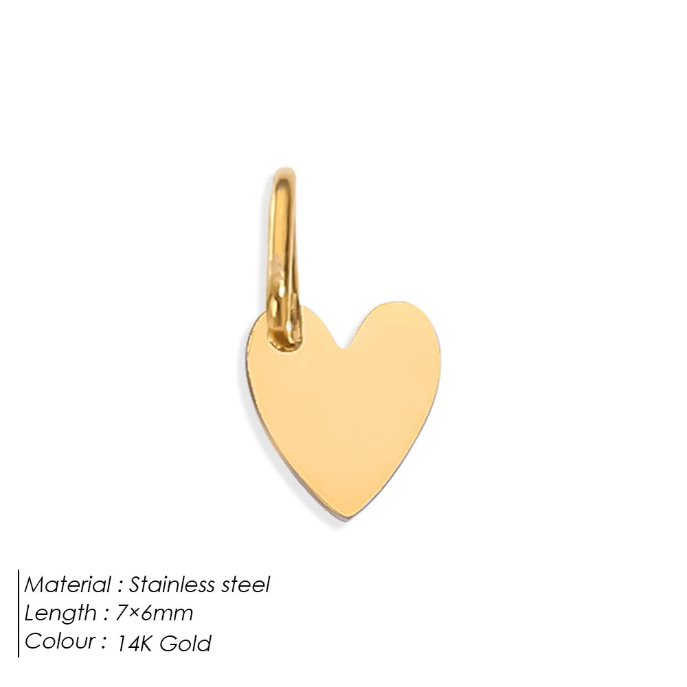 Gravierbare Herz Charms