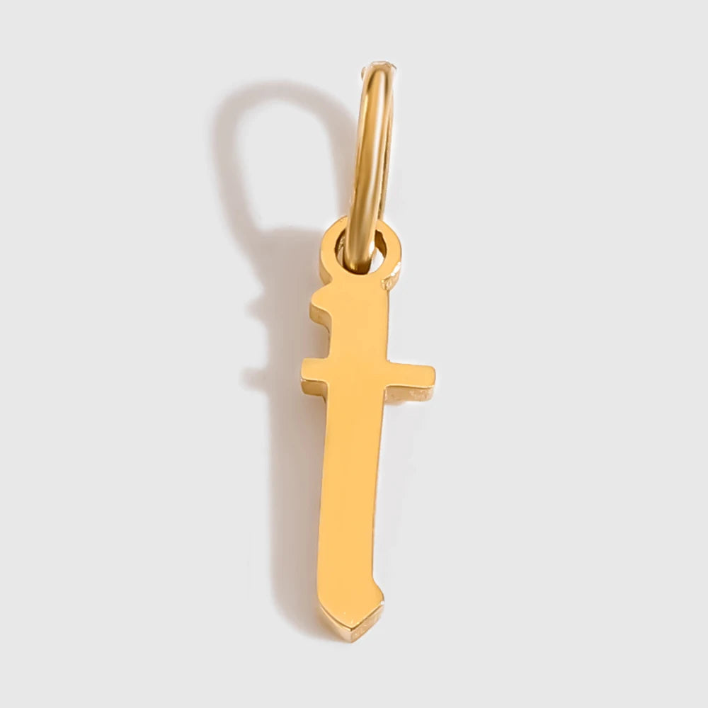 Old Style Letter Charm