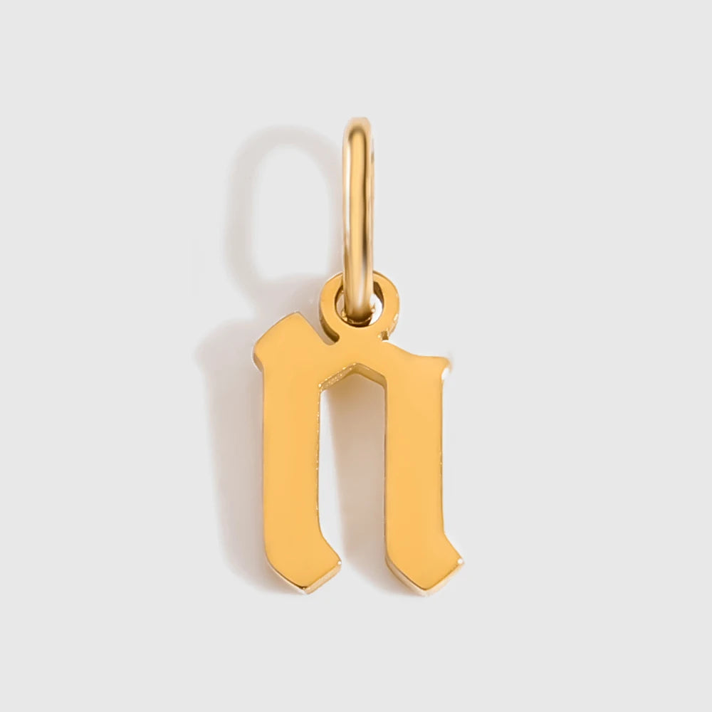 Old Style Letter Charm