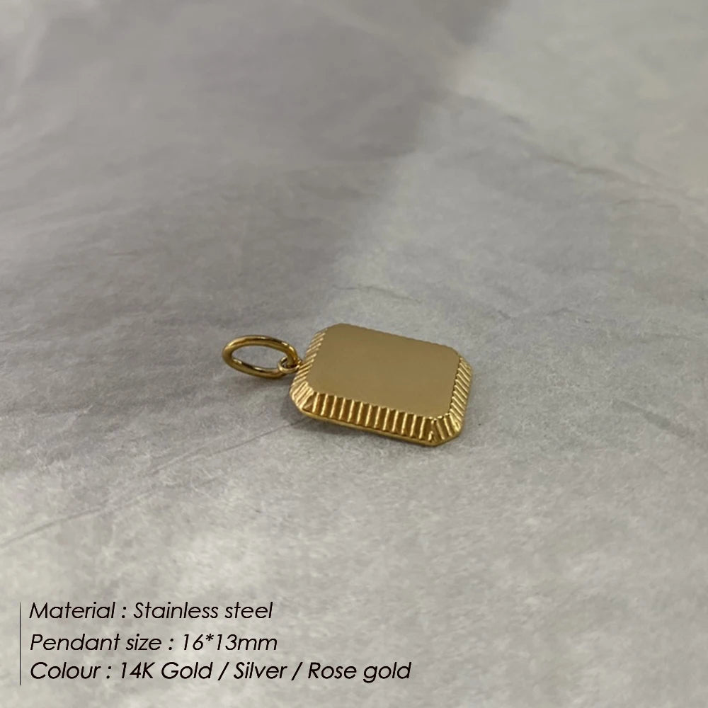 Square Tags Charm
