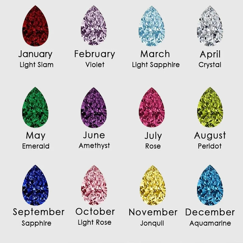 Drop Shaped Birthstone Ring