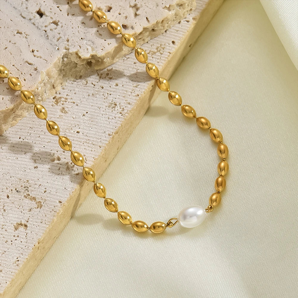 vegan Pearl Ball Kette