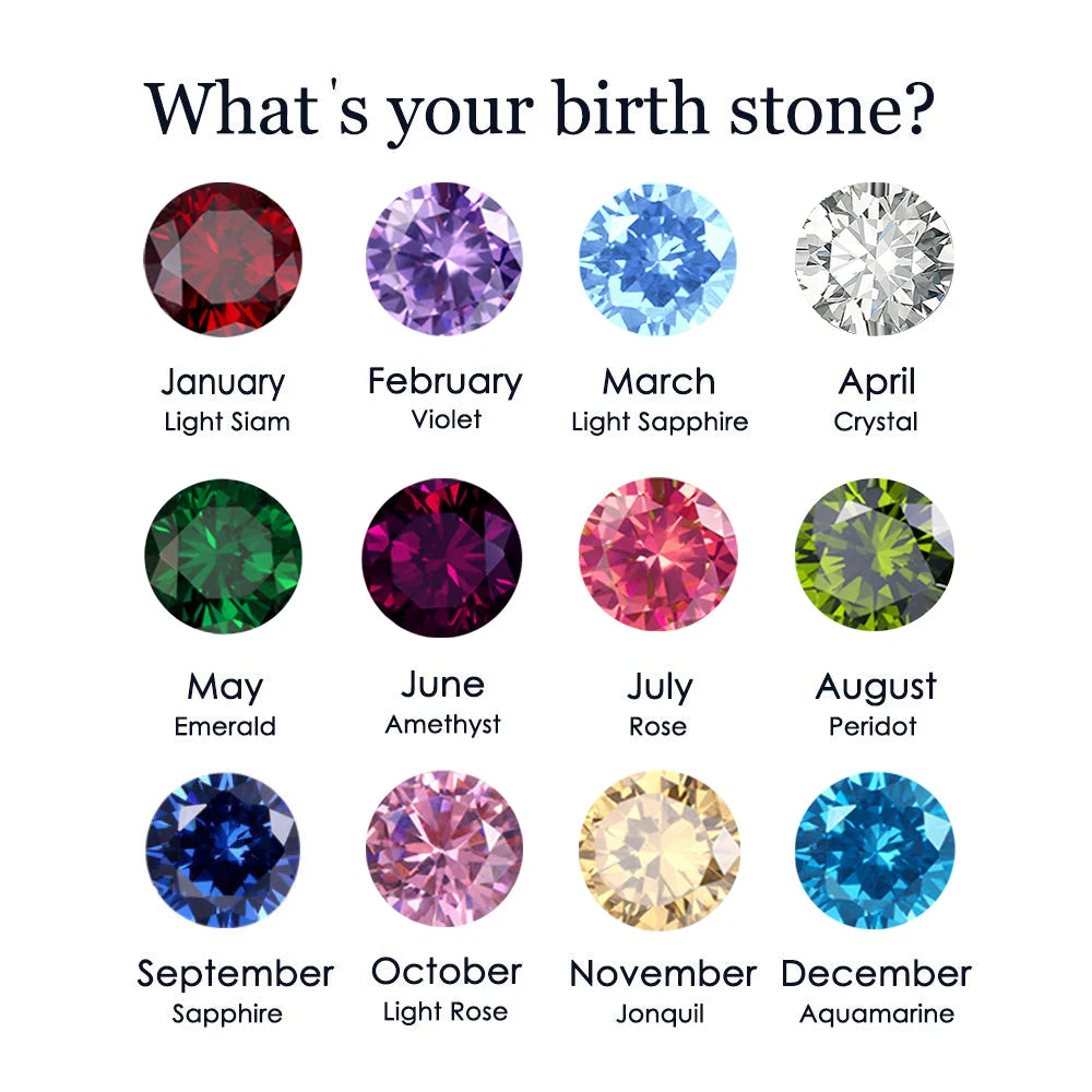 Shiny Minimalist Huggie Birthstone