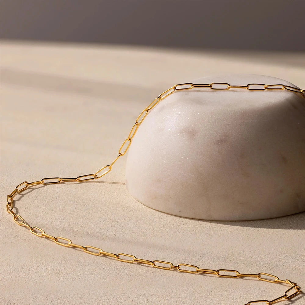 Rough small Paperclip Kette