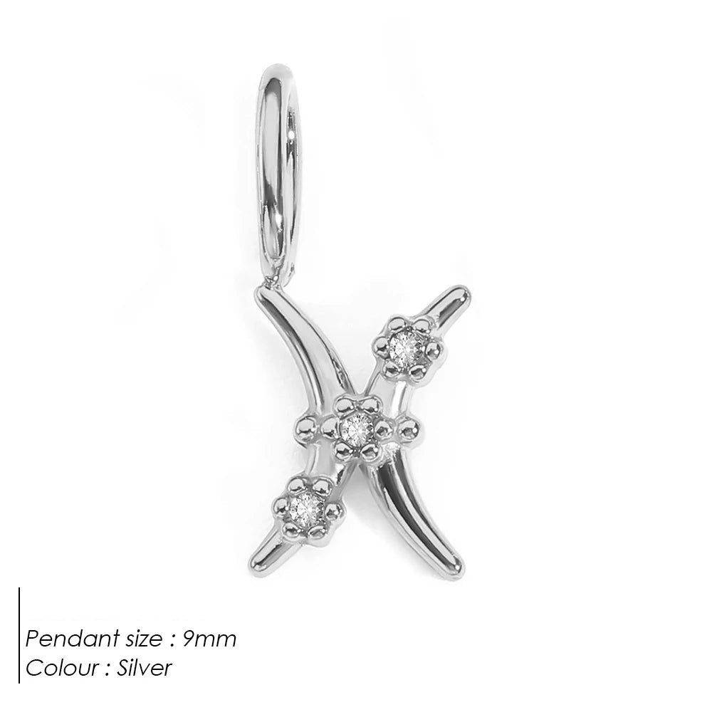 Zodiac Charm Sternzeichen Anhänger mit Kristallen