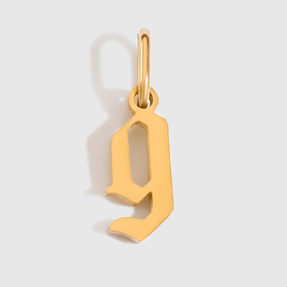 Old Style Letter Charm