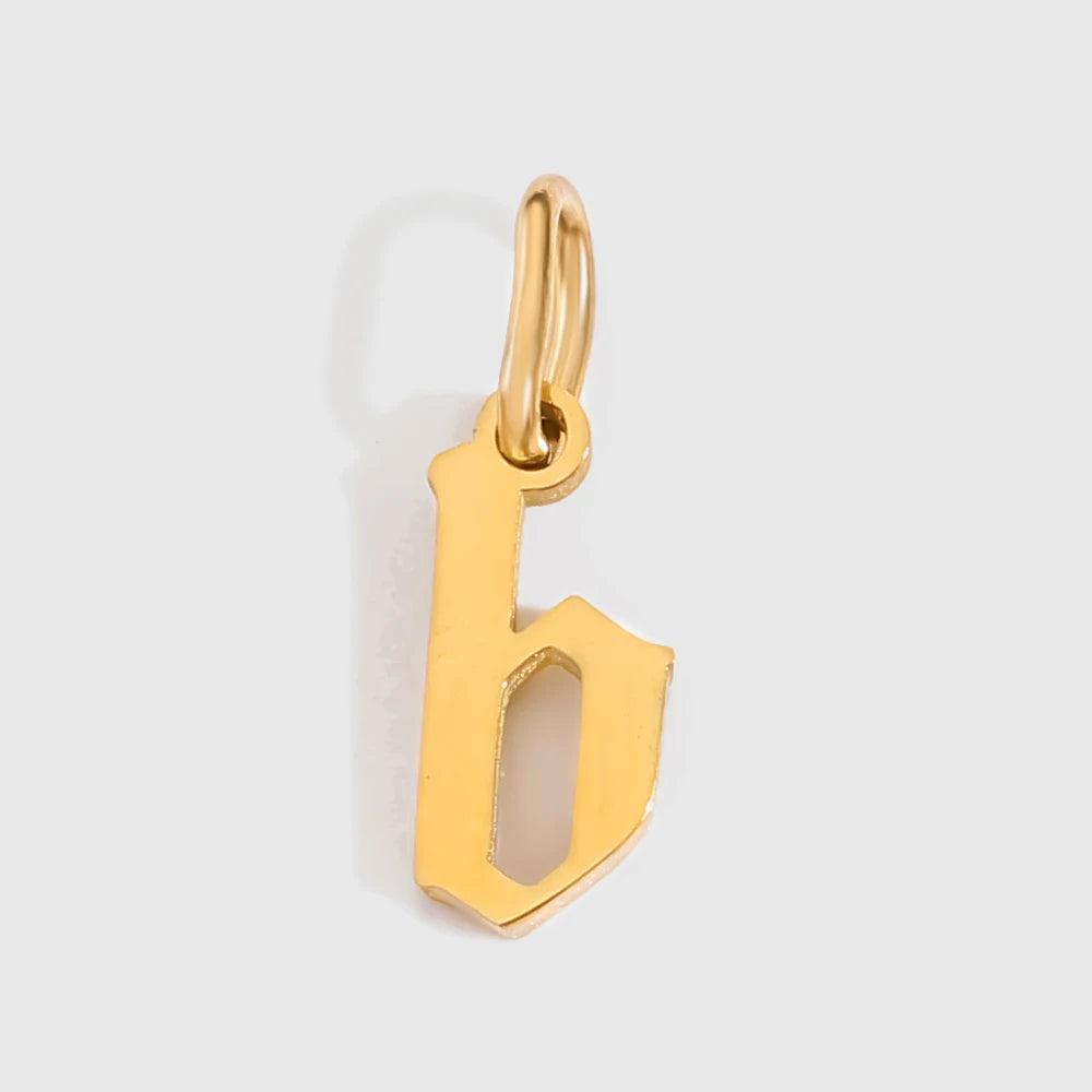 Old Style Letter Charm